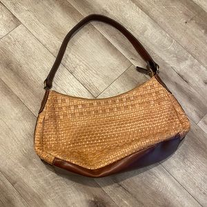 Straw fossil purse Y2K